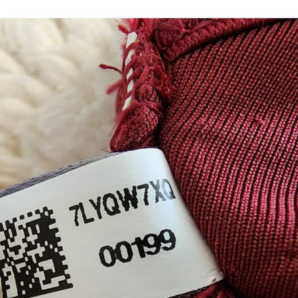Aerie High Neck Bikini Crop Top Wine Burgundy Size Small - Picture 8 of 11